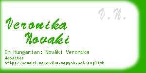 veronika novaki business card